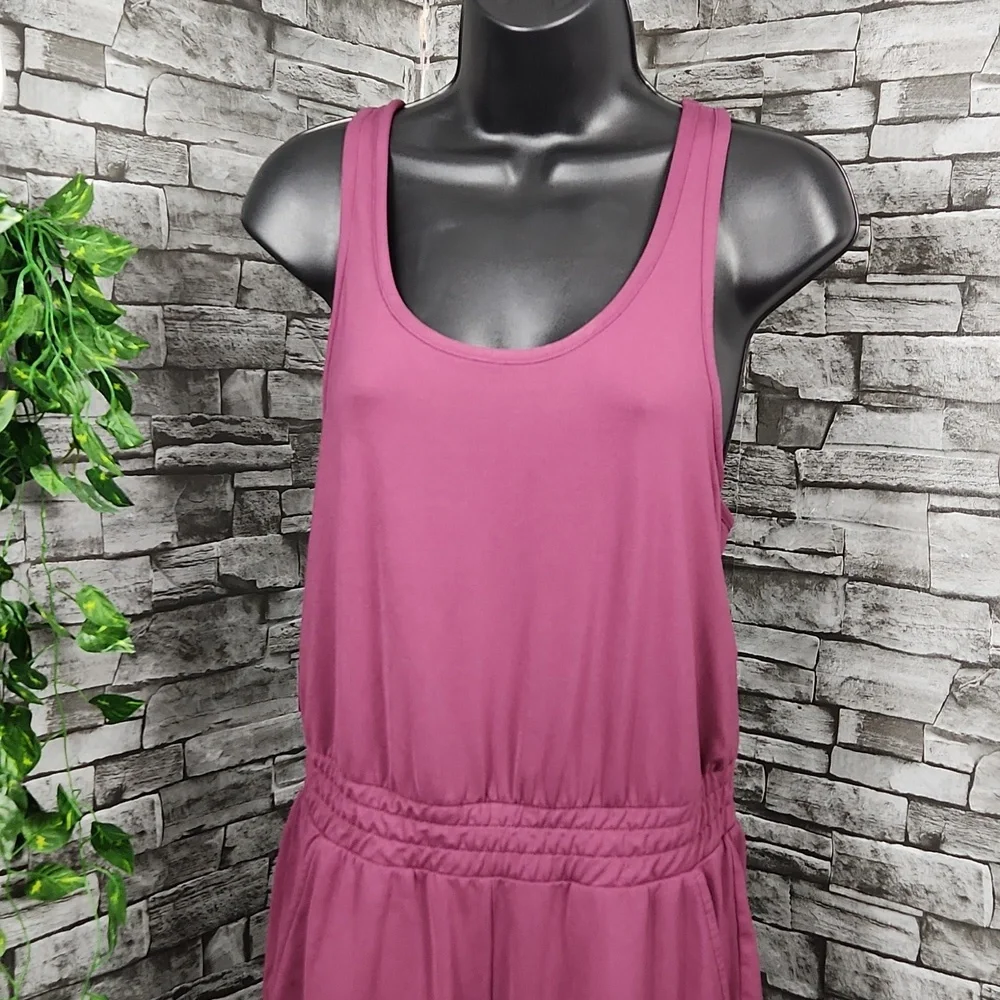 Nike Dri-FIT Plum Sleeveless Training Jumpsuit - Picture 5 of 12